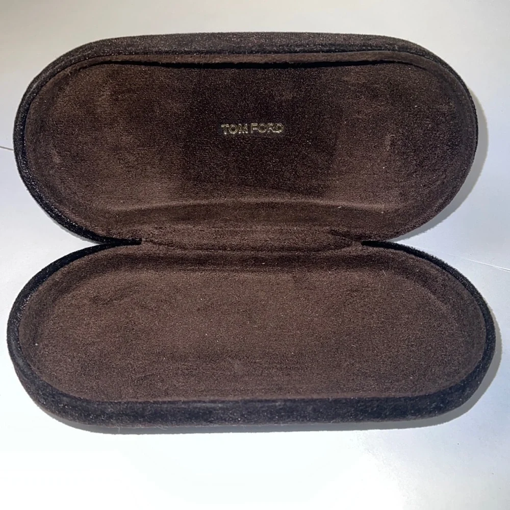 Tom Ford Dark Espresso Brown Velvet Sunglasses Hardshell Case
